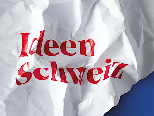 Key-Visual der Ausstellung «Ideen Schweiz»