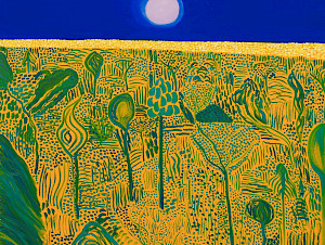 Matthew Wong, Coming of Age Landscape, 2018, Privatsammlung, Courtesy of HomeArt, © 2023, ProLitteris, Zurich