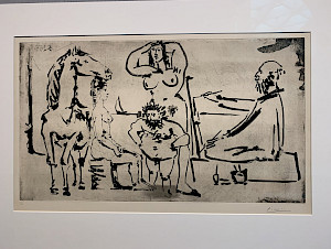 Le Peintre sur la plage