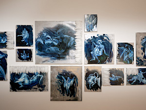 Installation view Klodin ErbCurtain falls dog barks21.9.2025 - 4.1.2026, Aargauer KunsthausPhoto: David Aebi, Burgdorf