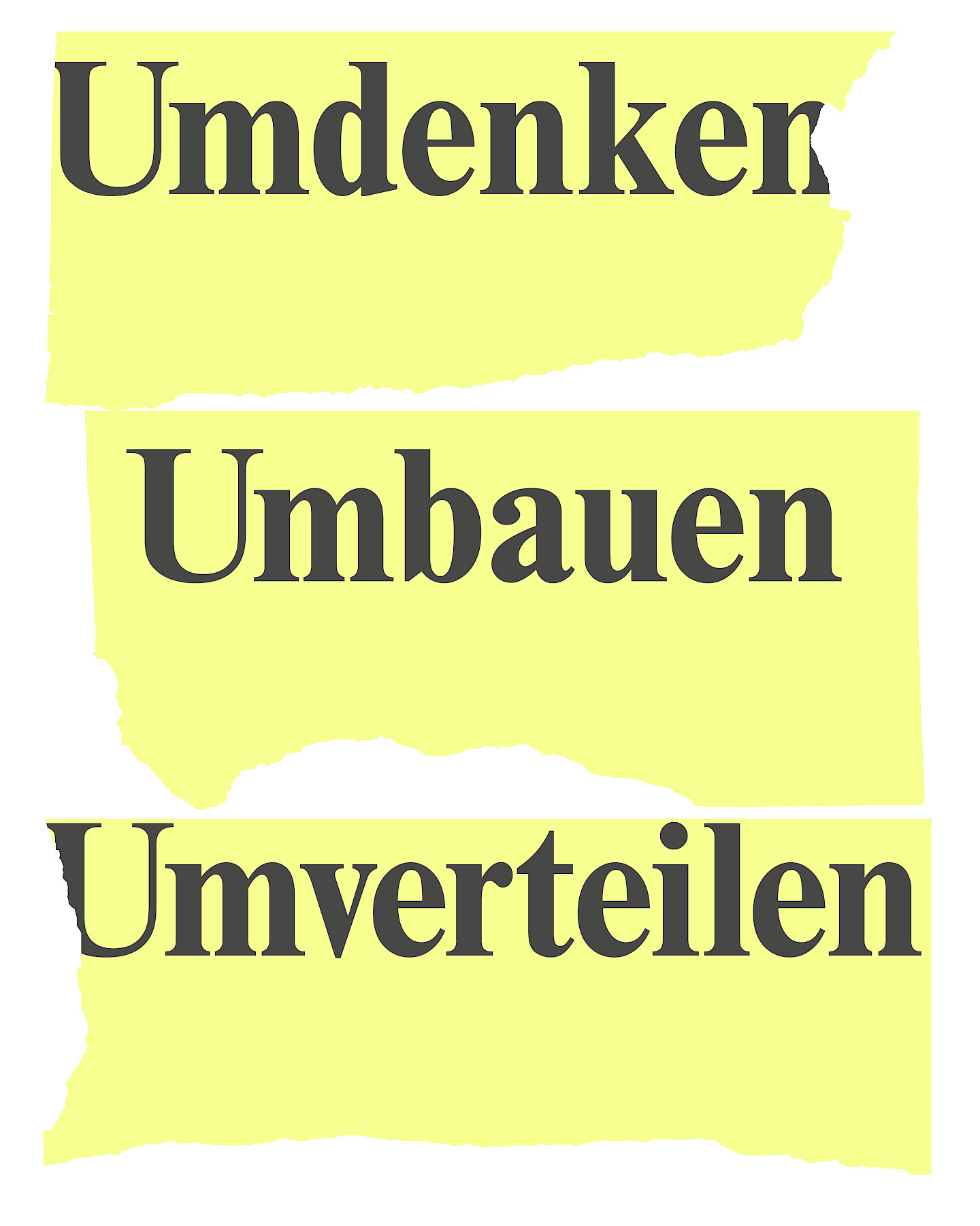 Umdenken Umbauen Umverteilen – Buchvernissage