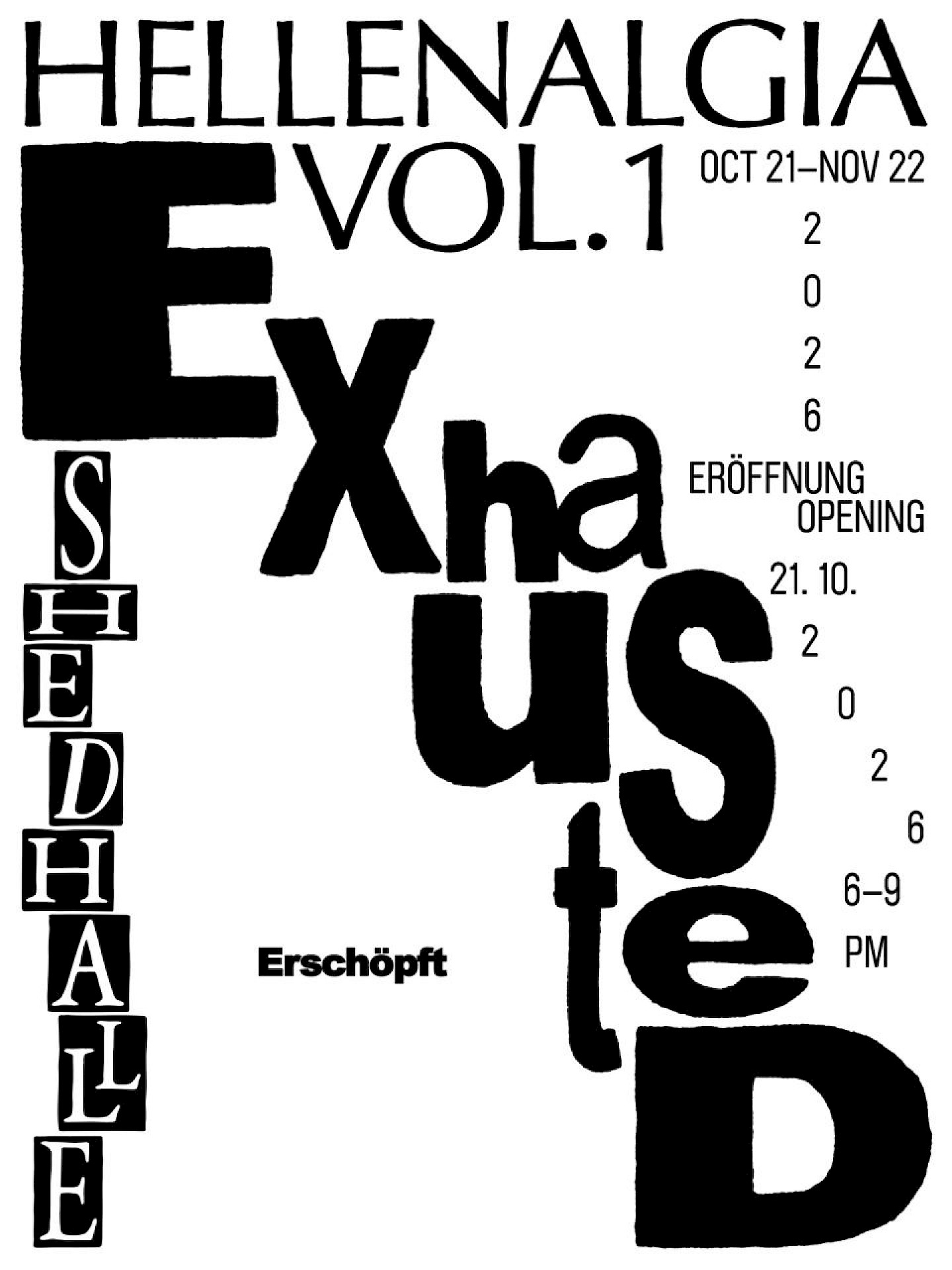 Poster Opening Hellenalgia Vol. 1: Exhausted