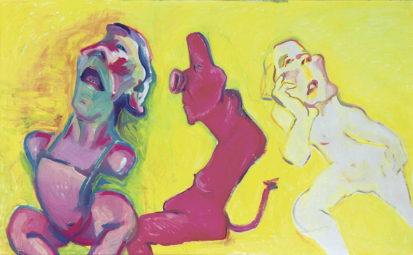 Maria Lassnig, 3 Arten zu sein, 2004, Ursula Hauser Collection, Schweiz, © Maria Lassnig Stiftung / 2026, ProLitteris, Zürich, Foto: Jon Etter